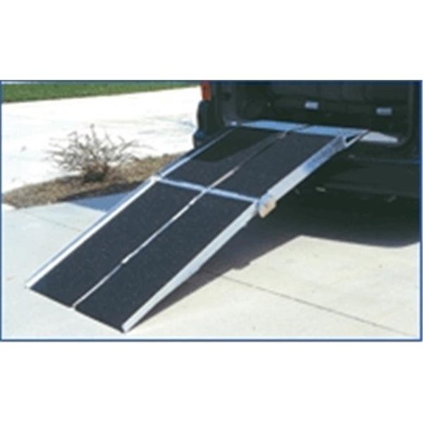 Prairie View Industries Prairie View Industries 7-ft x 30-in Portable Multifold Reach Wheelchair Ramp 800 lb. Weight Capacity  Maximum 14-in Rise UTW730